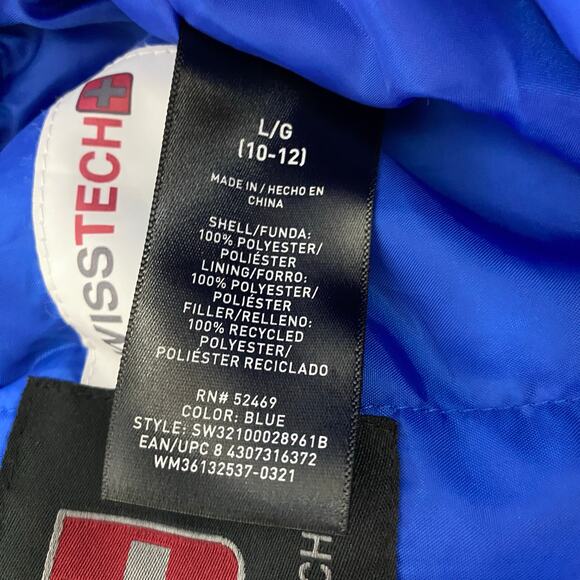 SWISSTECH‎ Snowboard Ski Pants Blue Youth Kids L (10-12) Adjustable Waist - Picture 6 of 11